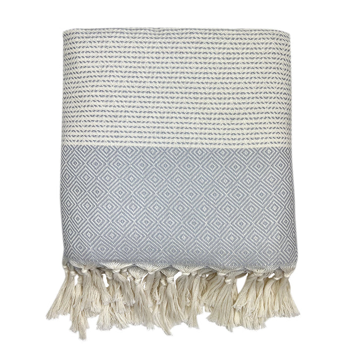 Diamond Stripe Turkish Throw by SLATE + SALT