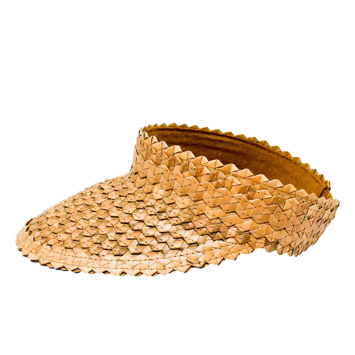 KIDS STRAW SUN VISOR - CARAMEL by POPPY + SAGE