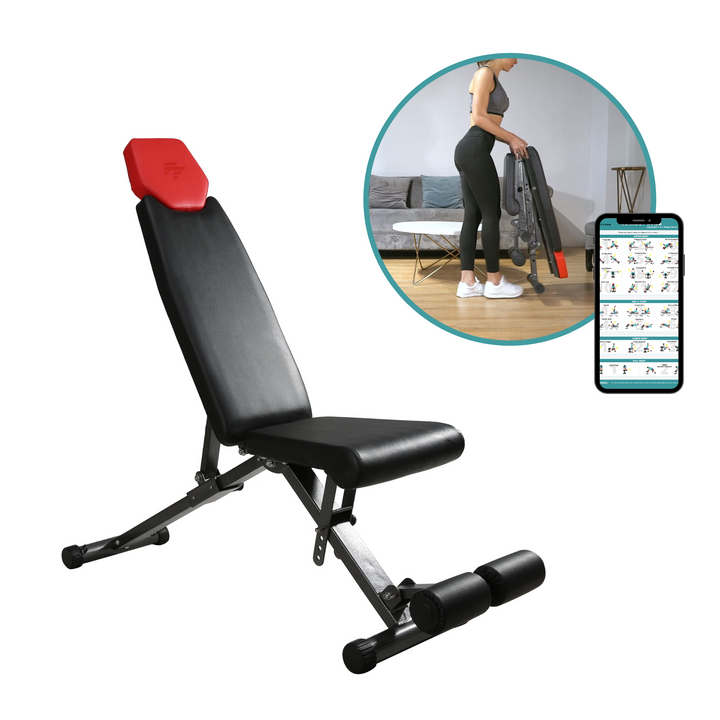 5-in-1 Adjustable Weight Bench by Finer Form