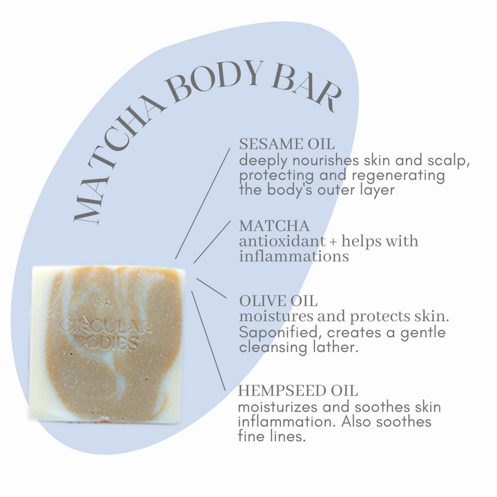 Matcha Body Bar - Unscented by Circular Bodies