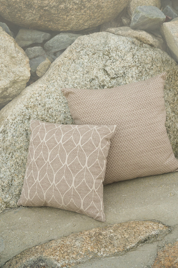 Coastal Breeze Mocha Outdoor Pillow by Anaya