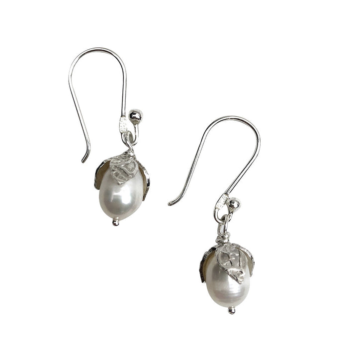 Freshwater Pearl Teardrop Earrings by SLATE + SALT