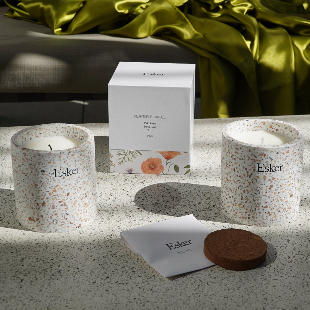 Terrazzo Plantable Candle by Esker