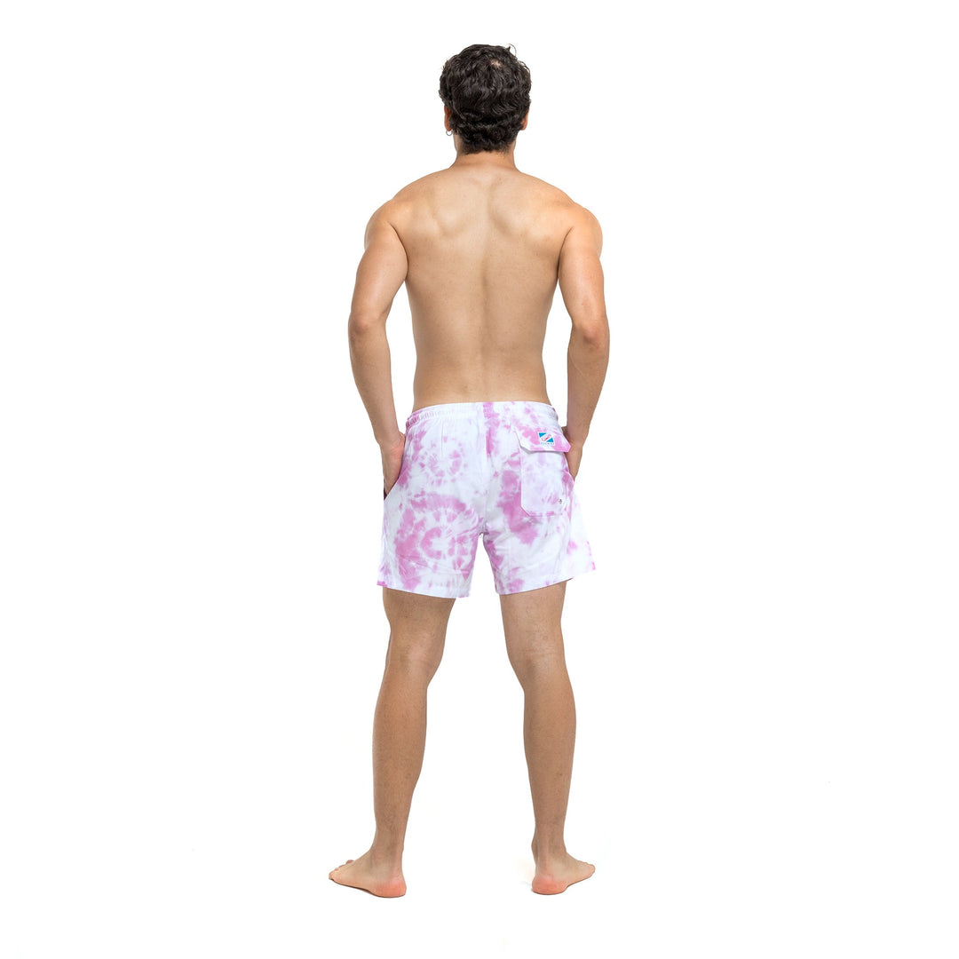 Purple Tie Dye - 5" Swim Trunks by Bermies Swimwear