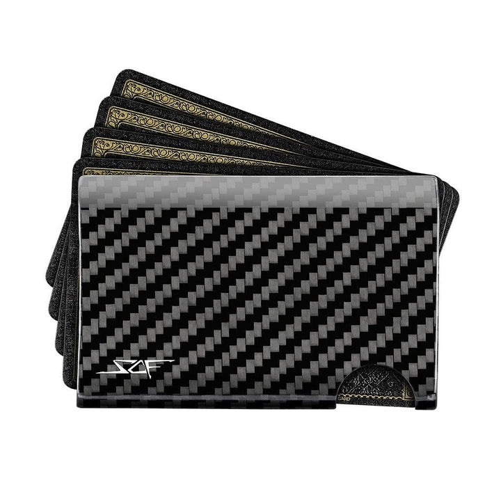 Real Carbon Fiber Cash & Card Slim Wallet by Simply Carbon Fiber