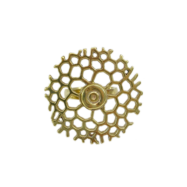 Bombshell Honeycomb Ring by SLATE + SALT