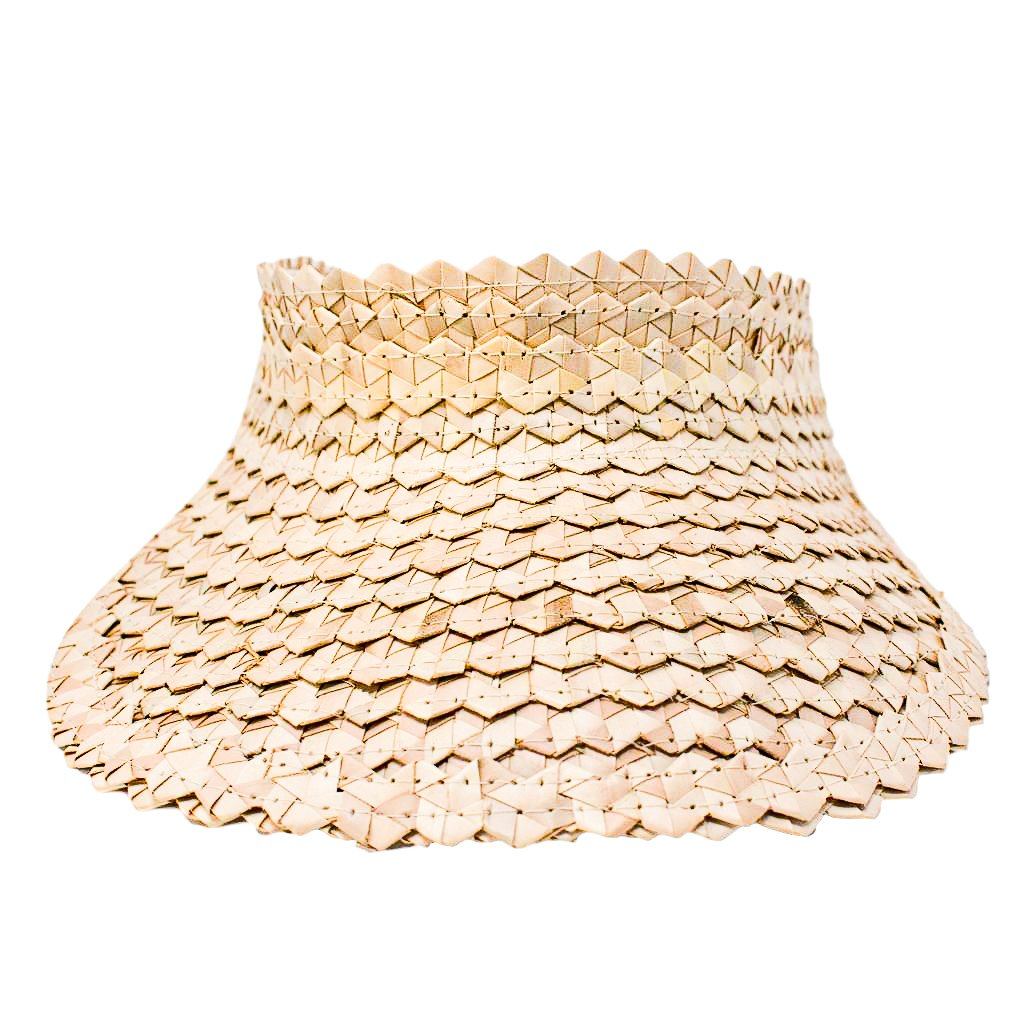 STRAW SUN VISOR - NATURAL by POPPY + SAGE