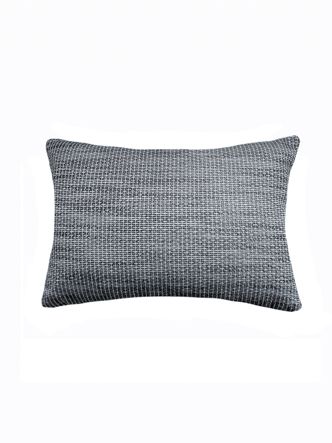 Natural Waves Black Outdoor Pillow by Anaya