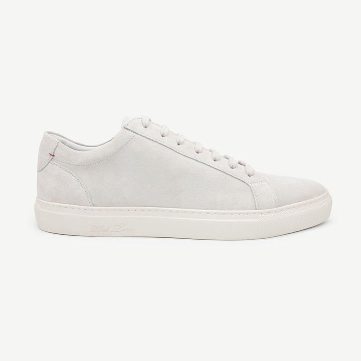 Men's Off White Suede Sardegna Sneaker II by Del Toro Shoes